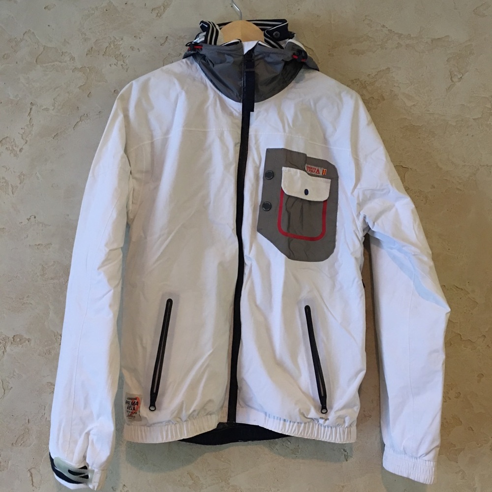 White men’s windbreaker